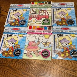MELISSA & DOUG PAINT WITH WATER bundle of 6 sets